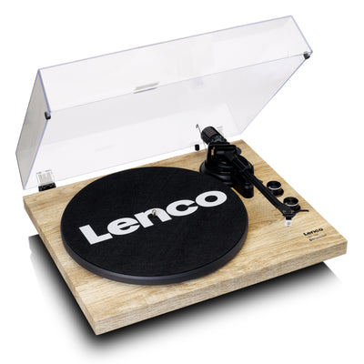 Lenco LBT-188PI - Plattenspieler mit Riemenantrieb, Bluetooth® und Anti-Skating, Holz