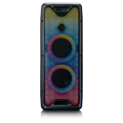 Lenco PA-200BK - PA-Anlage - 100 Watt RMS - Bluetooth® - Frontbeleuchtung - Fernbedienung
