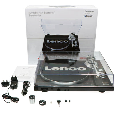 Lenco LBT-188WA - Plattenspieler mit Riemenantrieb, Bluetooth® und Anti-Skating, dunkelbraun