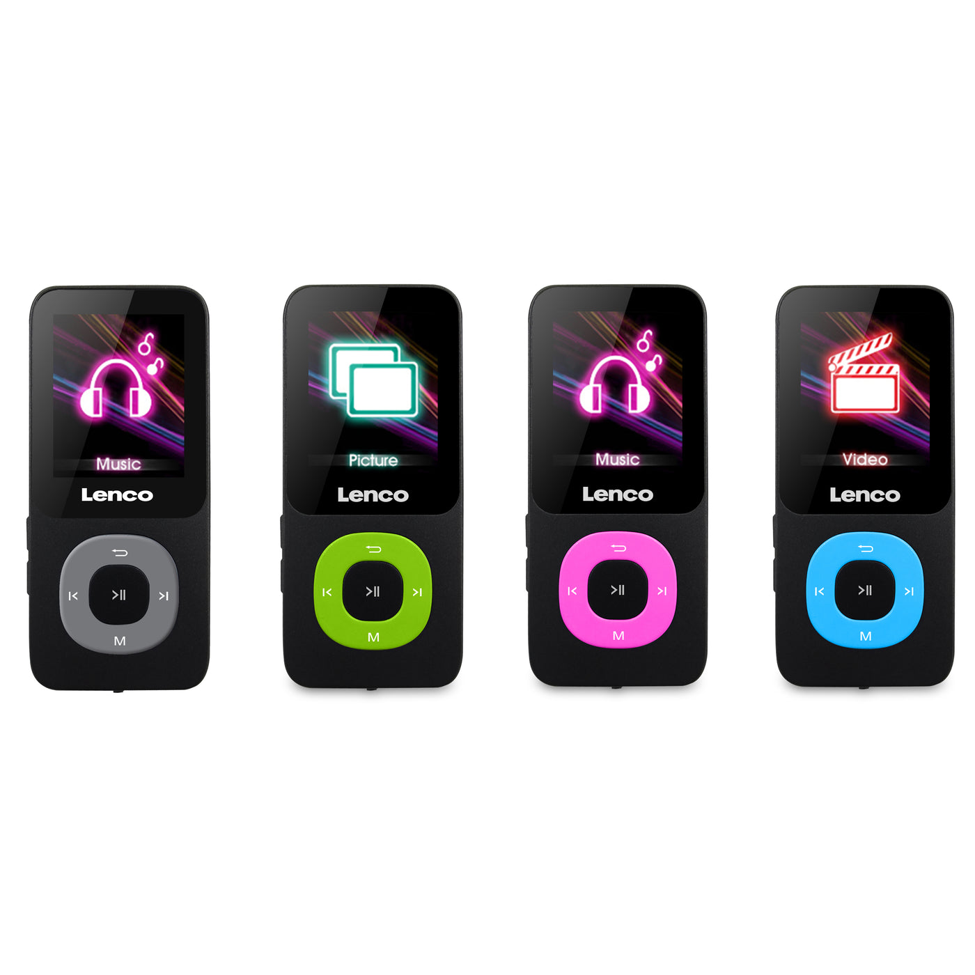 Lenco Xemio-659PK - MP3/MP4-Player mit 4 GB Mikro-SD-Speicherkarte, pink