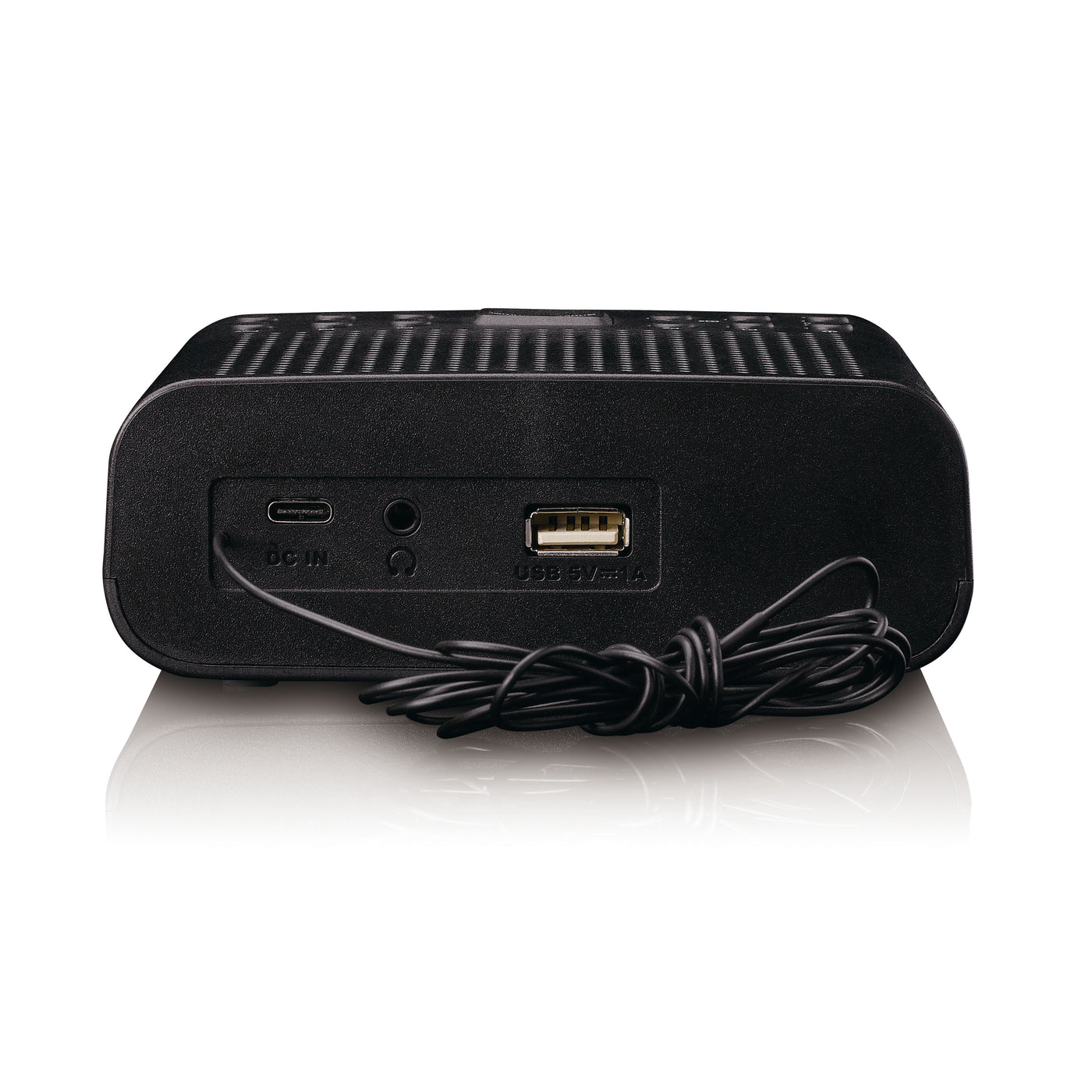 Lenco CR-606BK - Radiowecker mit DAB+/UKW, Bluetooth® und großem dimmbarem LCD-Display - Schwarz