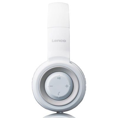 Lenco HPB-330WH - Bluetooth® Kopfhörer - Spritzwassergeschützt - Weiß