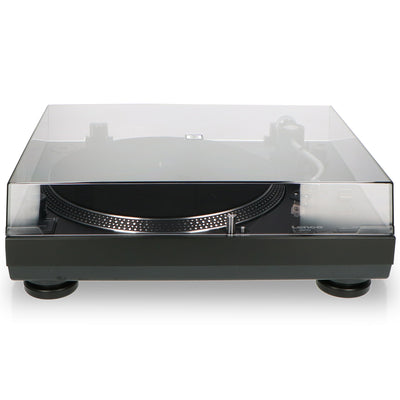 Lenco L-3808 Black - Plattenspieler mit Direktantrieb - Pitch Control - USB/PC-Encoding - Schwarz