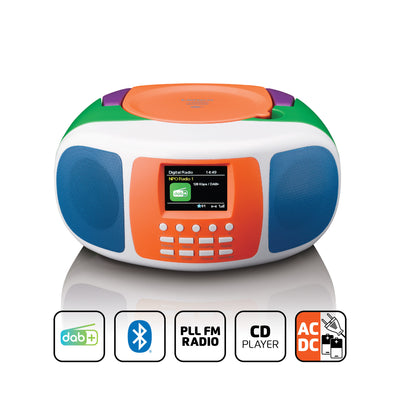 Lenco SCD-860BK - Tragbares DAB+/FM-Radio mit Bluetooth®, CD-Player und großem LCD-Farbdisplay - Schwarz