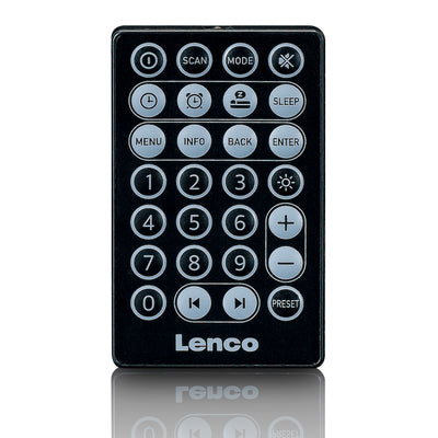 LENCO PDR-060WD - Tragbares DAB+/FM-Radio mit Bluetooth, 10W Lautsprecher und 14h Akku - Schwarz