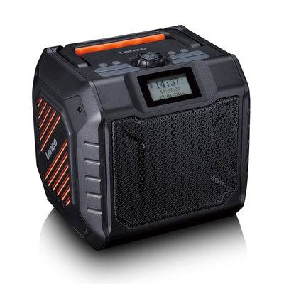 Lenco ODR-160GY - Leistungsstarkes tragbares outdoor DAB+/FM Radio mit Bluetooth® - IPX5 strahlwassergeschützt - Grau