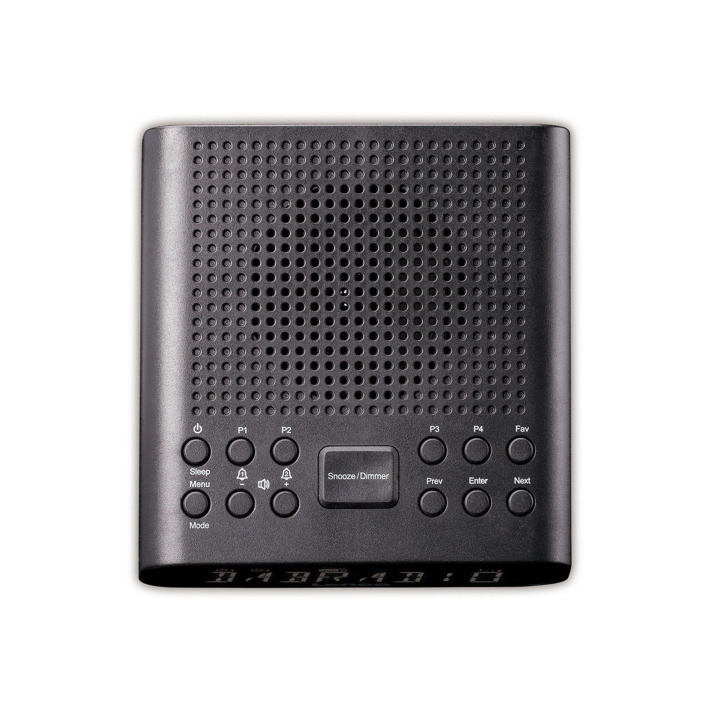 Lenco CR-606BK - Radiowecker mit DAB+/UKW, Bluetooth® und großem dimmbarem LCD-Display - Schwarz