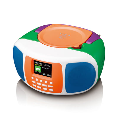 Lenco SCD-860BK - Tragbares DAB+/FM-Radio mit Bluetooth®, CD-Player und großem LCD-Farbdisplay - Schwarz