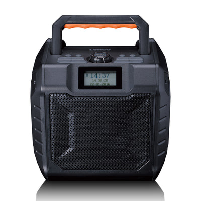 Lenco ODR-160GY - Leistungsstarkes tragbares outdoor DAB+/FM Radio mit Bluetooth® - IPX5 strahlwassergeschützt - Grau