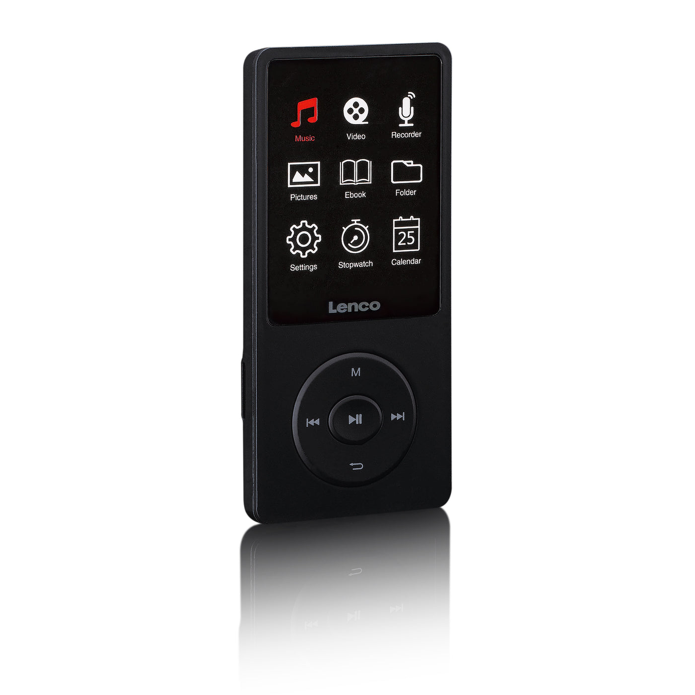 Lenco Xemio-669BK - MP3/MP4-Spieler mit 2,4'' TFT-LCD-Bildschirm und 8 GB internem Speicher - Schwarz