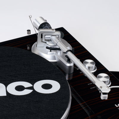 Lenco LBT-188WA - Plattenspieler mit Riemenantrieb, Bluetooth® und Anti-Skating, dunkelbraun