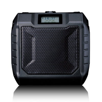 Lenco ODR-160GY - Leistungsstarkes tragbares outdoor DAB+/FM Radio mit Bluetooth® - IPX5 strahlwassergeschützt - Grau