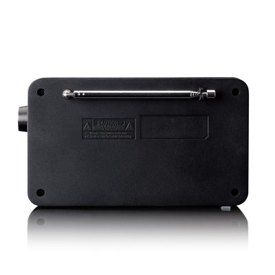 Lenco PDR-033BK - Tragbares DAB+/FM-Radio mit Bluetooth® und wiederaufladbarem Akku - Schwarz