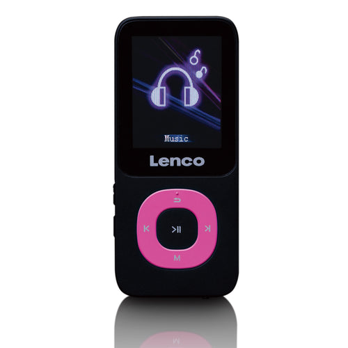 Lenco Xemio-659PK - MP3/MP4-Player mit 4 GB Mikro-SD-Speicherkarte, pink