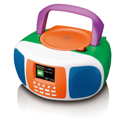 Lenco SCD-860BK - Tragbares DAB+/FM-Radio mit Bluetooth®, CD-Player und großem LCD-Farbdisplay - Schwarz