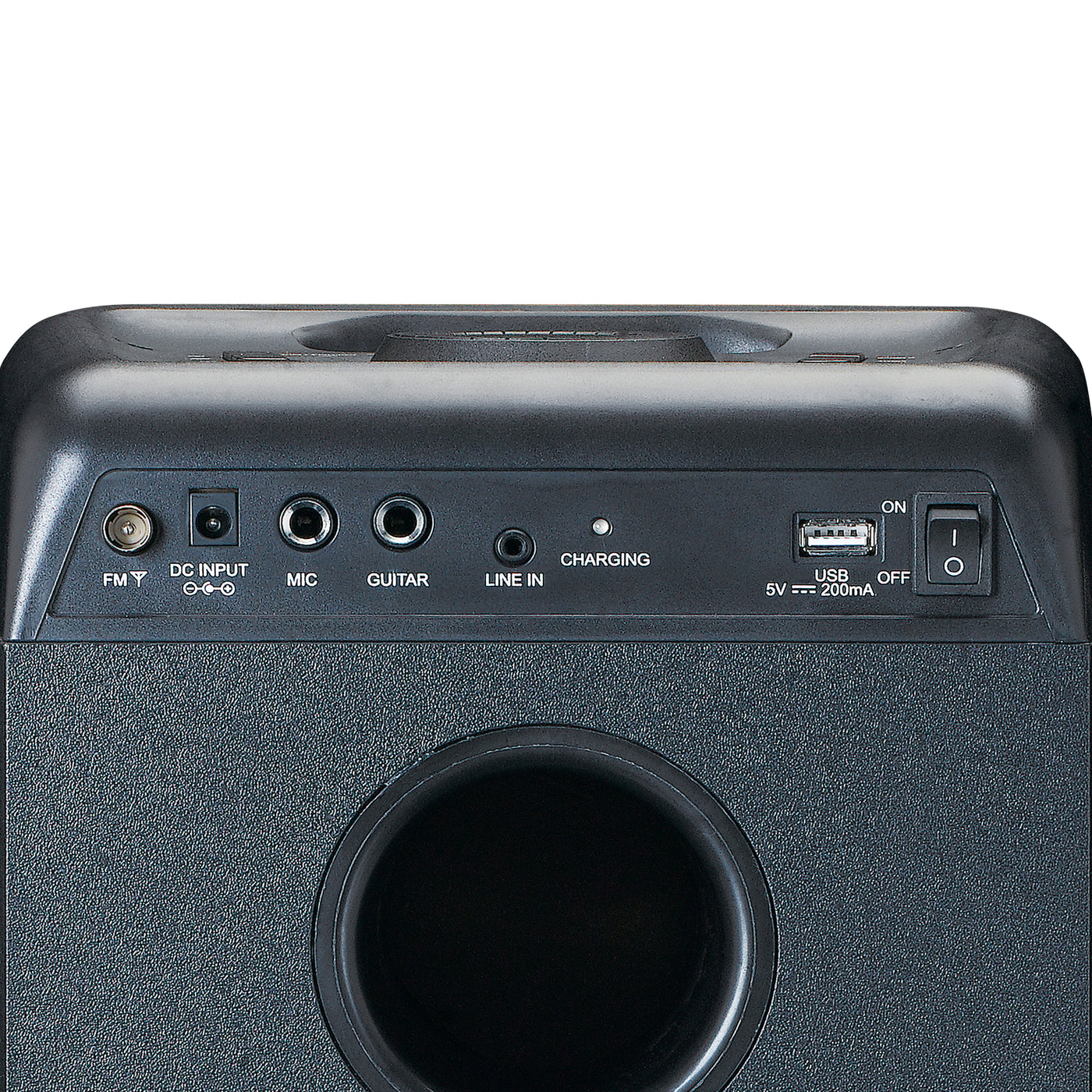 Lenco PA-200BK - PA-Anlage - 100 Watt RMS - Bluetooth® - Frontbeleuchtung - Fernbedienung