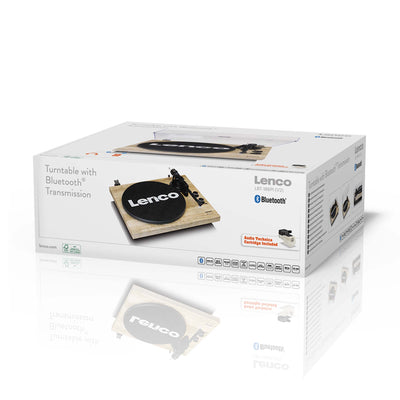 Lenco LBT-188PI - Plattenspieler mit Riemenantrieb, Bluetooth® und Anti-Skating, Holz