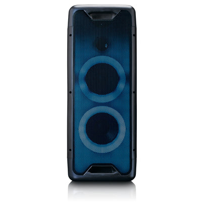 Lenco PA-200BK - PA-Anlage - 100 Watt RMS - Bluetooth® - Frontbeleuchtung - Fernbedienung
