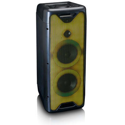 Lenco PA-200BK - PA-Anlage - 100 Watt RMS - Bluetooth® - Frontbeleuchtung - Fernbedienung