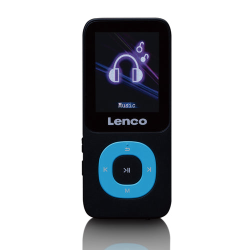 Lenco Xemio-659BU - MP3/MP4-Player mit 4 GB Mikro-SD-Speicherkarte, blau