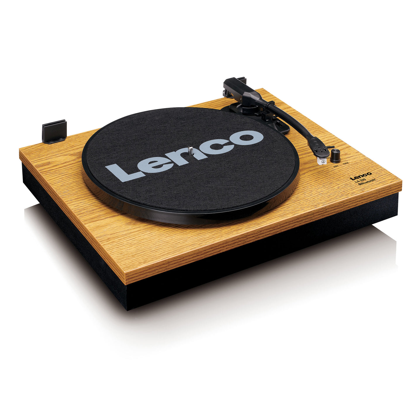 Lenco LS-300WD - Bluetooth® Plattenspieler mit zwei externen Lautsprechern und 2 x 10 Watt RMS, holz