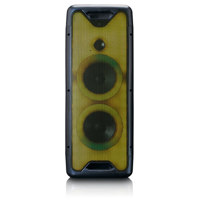 Lenco PA-200BK - PA-Anlage - 100 Watt RMS - Bluetooth® - Frontbeleuchtung - Fernbedienung