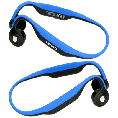 Lenco BCH-1000 - Bluetooth®-Kopfhörer mit Knochenleitung, blau