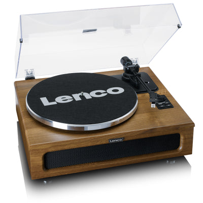Lenco LS-410WA - Plattenspieler mit 4 eingebauten Lautsprechern - 40 Watt RMS - Bluetooth® - Holz
