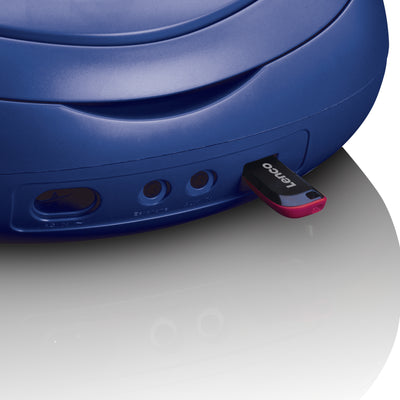 Lenco SCD-69BU - DAB Radio - Boombox - CD Player - MP3 - USB - Blau