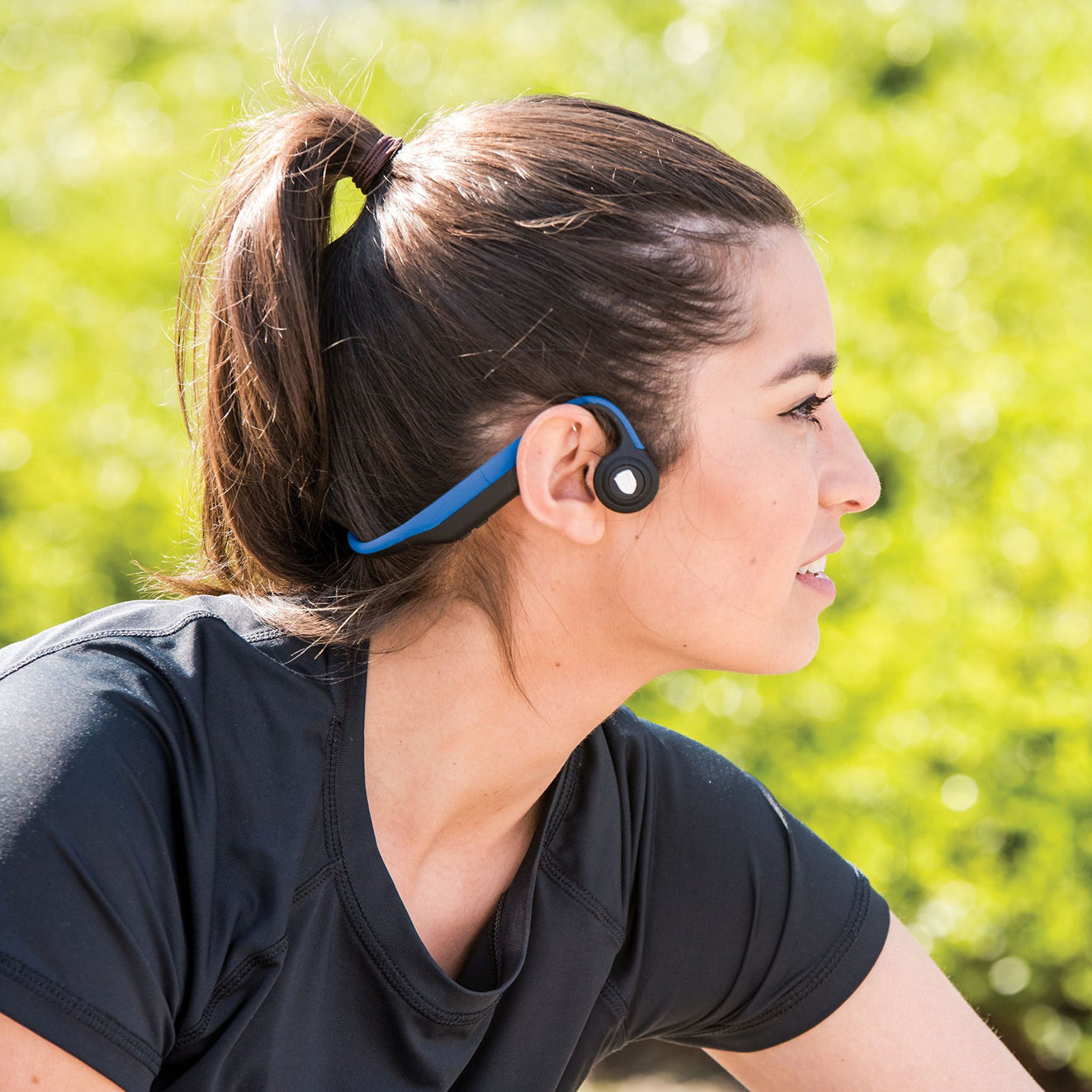 Lenco BCH-1000 - Bluetooth®-Kopfhörer mit Knochenleitung, blau