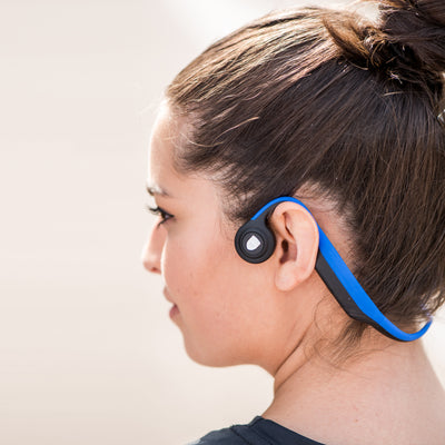 Lenco BCH-1000 - Bluetooth®-Kopfhörer mit Knochenleitung, blau