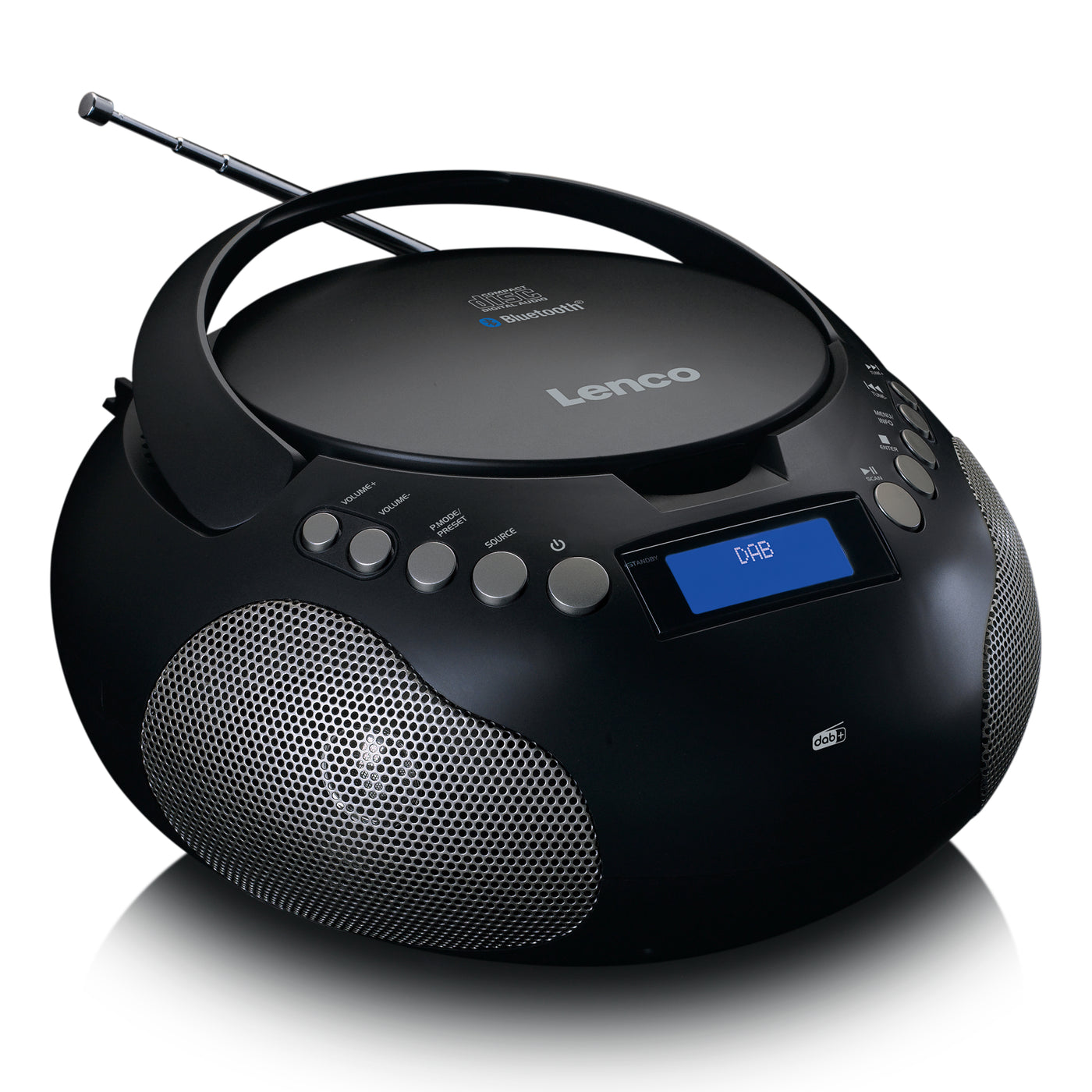Lenco SCD-341BK - Boombox mit DAB+/ FM radio und Bluetooth®