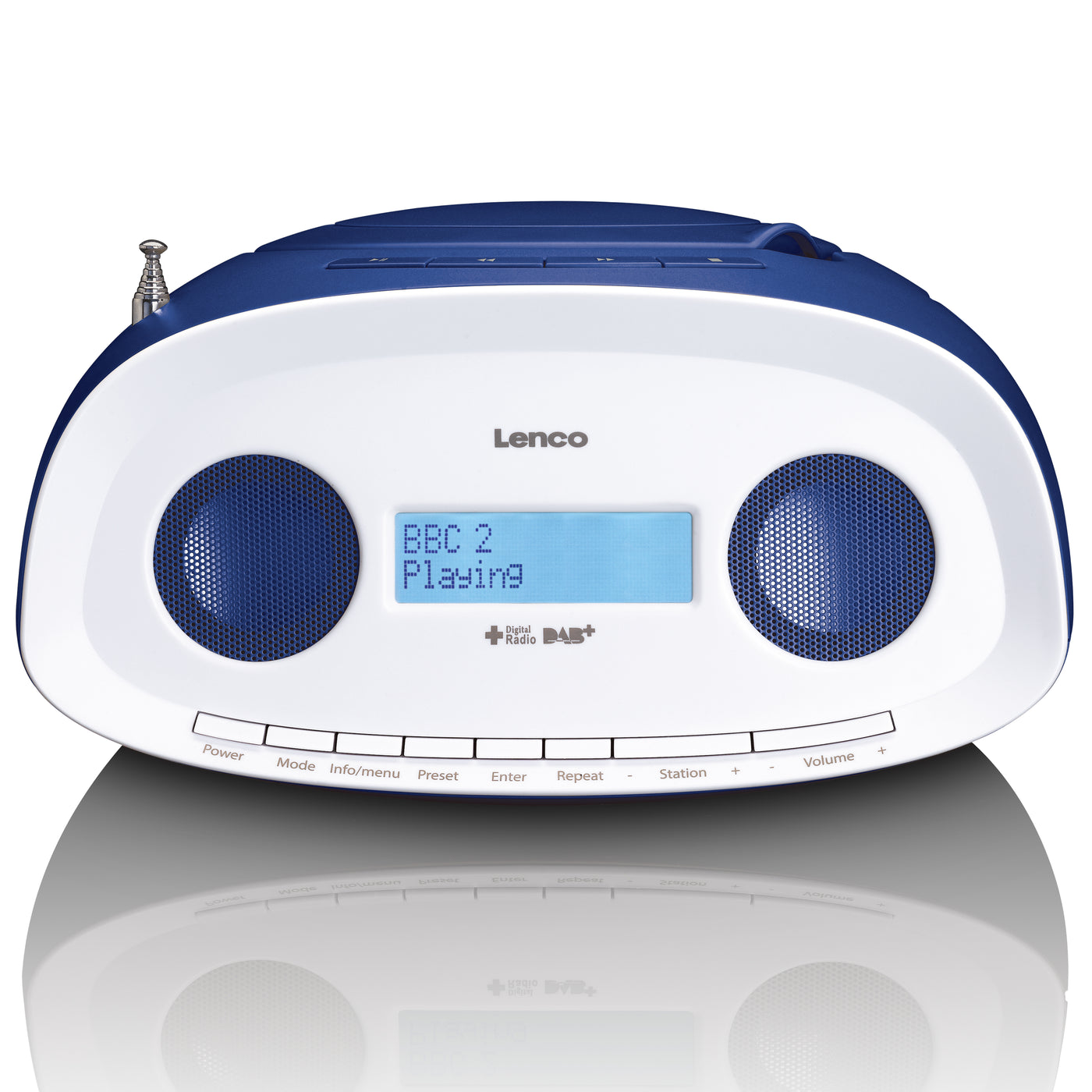 Lenco SCD-69BU - DAB Radio - Boombox - CD Player - MP3 - USB - Blau