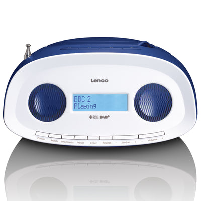 Lenco SCD-69BU - DAB Radio - Boombox - CD Player - MP3 - USB - Blau