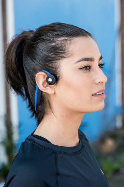 Lenco BCH-1000 - Bluetooth®-Kopfhörer mit Knochenleitung, blau