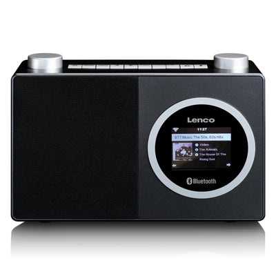 Lenco DIR-70BK - Internetradio mit Farbdisplay und Bluetooth® - Schwarz