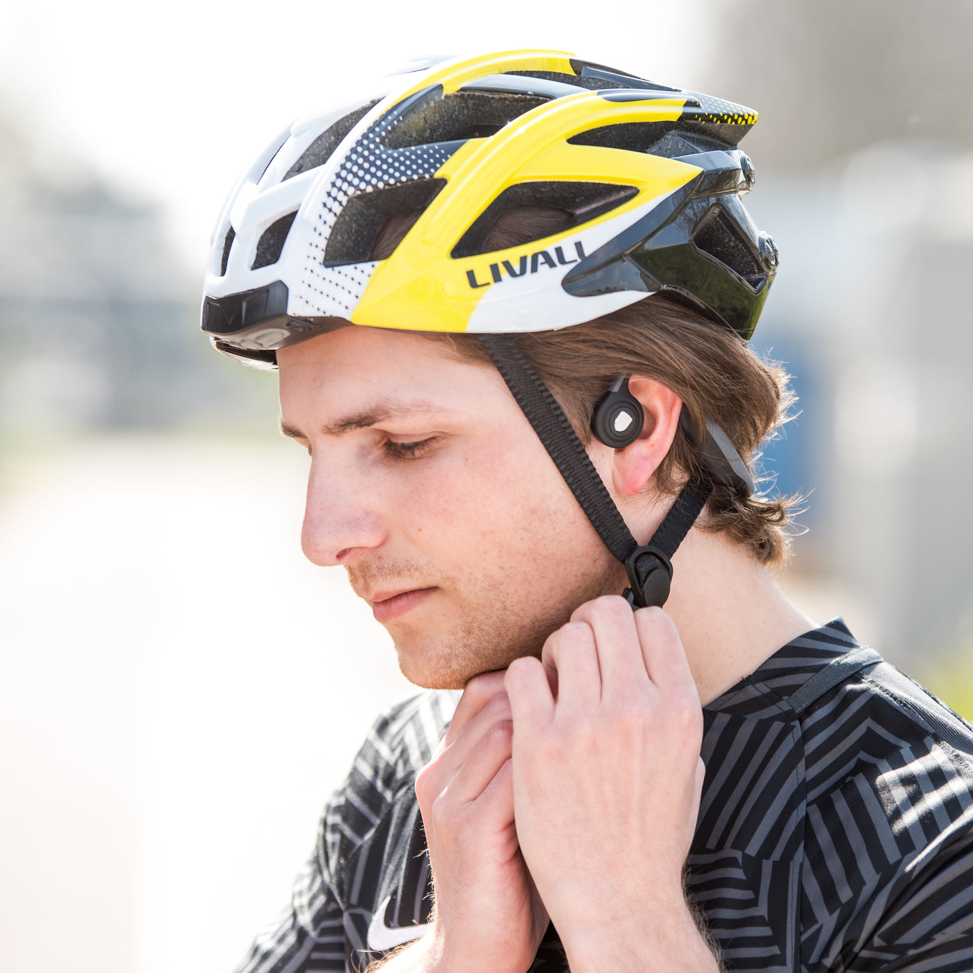 Lenco BCH-1000 - Bluetooth®-Kopfhörer mit Knochenleitung, blau