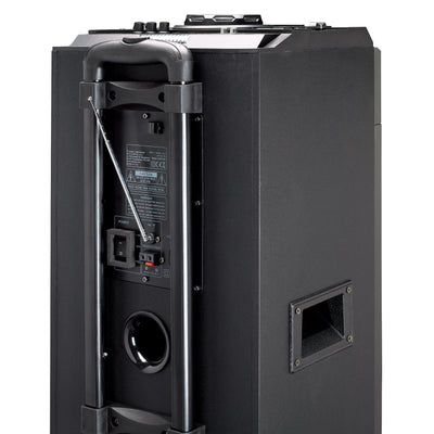 Lenco PMX-300 - Leistungsstarker DJ-Mixer mit Bluetooth®, USB, FM und Partylichtern - Schwarz