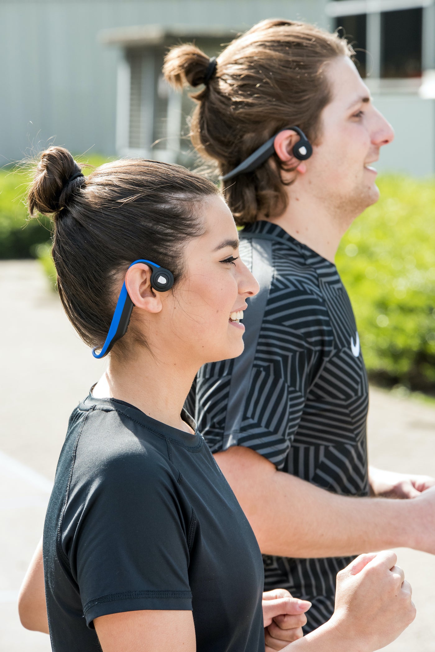 Lenco BCH-1000 - Bluetooth®-Kopfhörer mit Knochenleitung, blau
